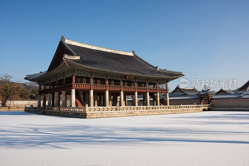 yeonghoelu in Winter Morning，庆会楼景福宫